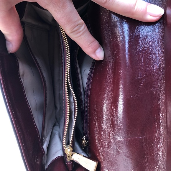 Michael Kors Oxblood Large Quilted Whitney Bag - Picture 8 of 9